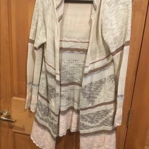 Aztec hooded sweater